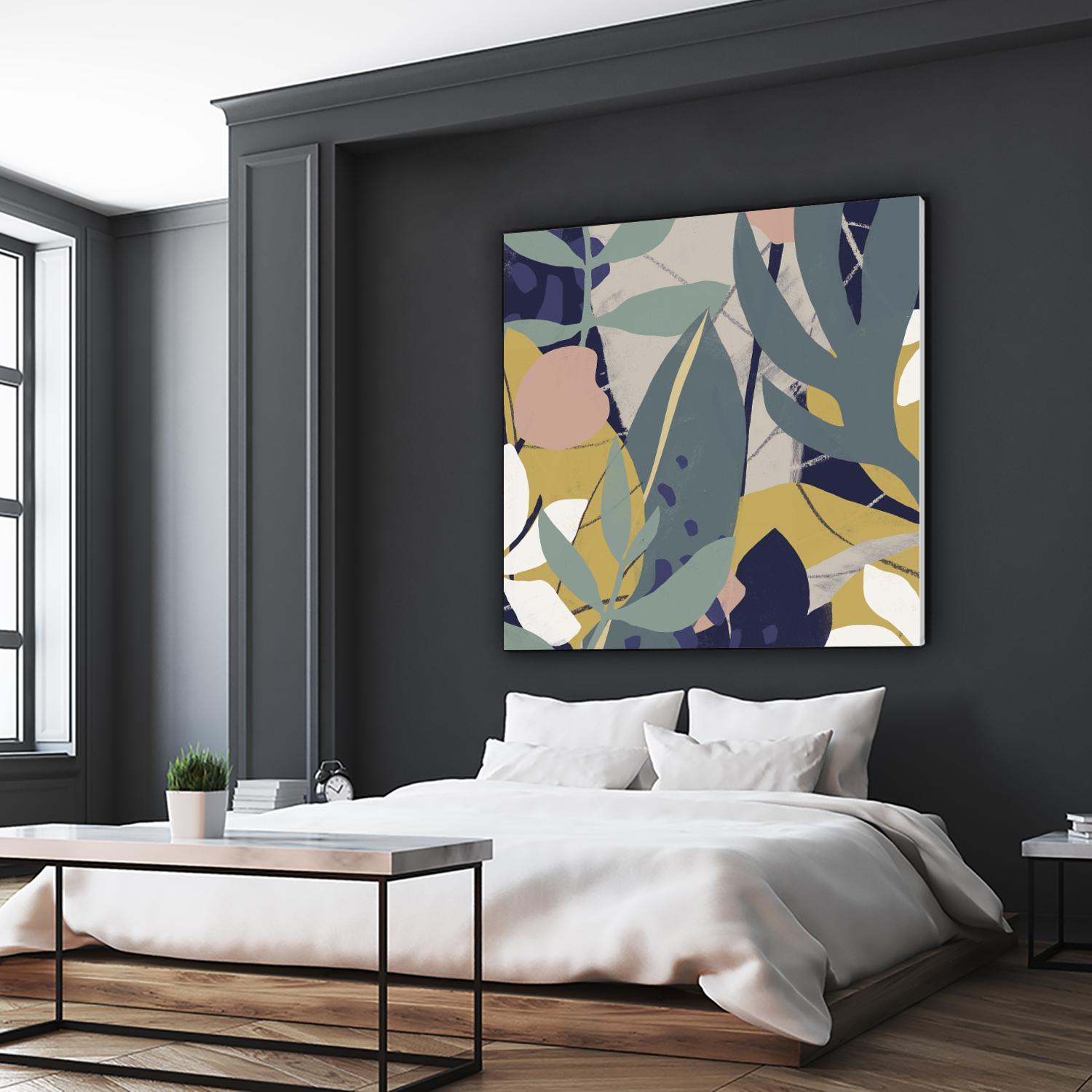 Tropical Attraction II by June Vess on GIANT ART - green coastal & tropical abstract