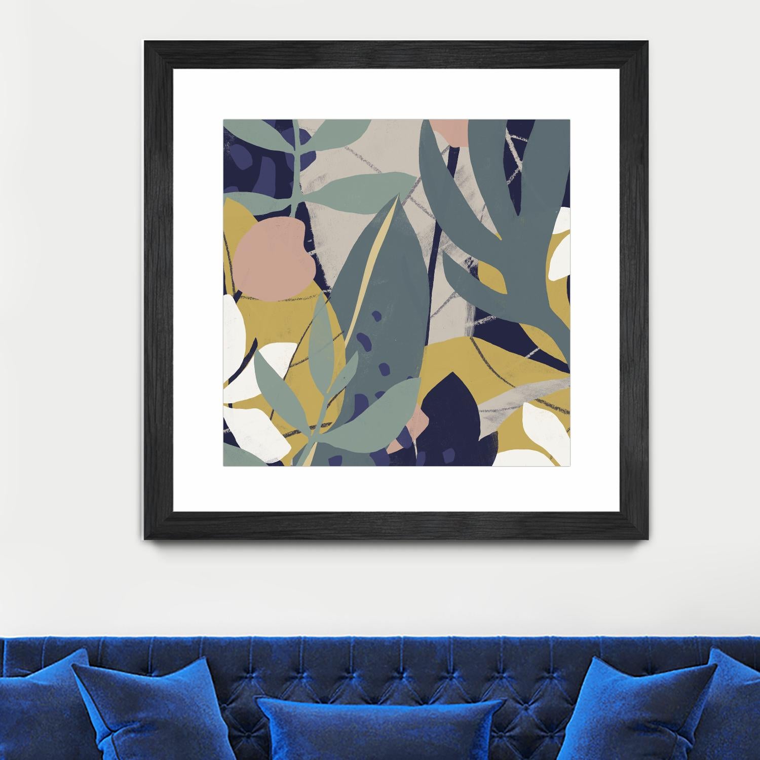 Tropical Attraction II by June Vess on GIANT ART - green coastal & tropical abstract