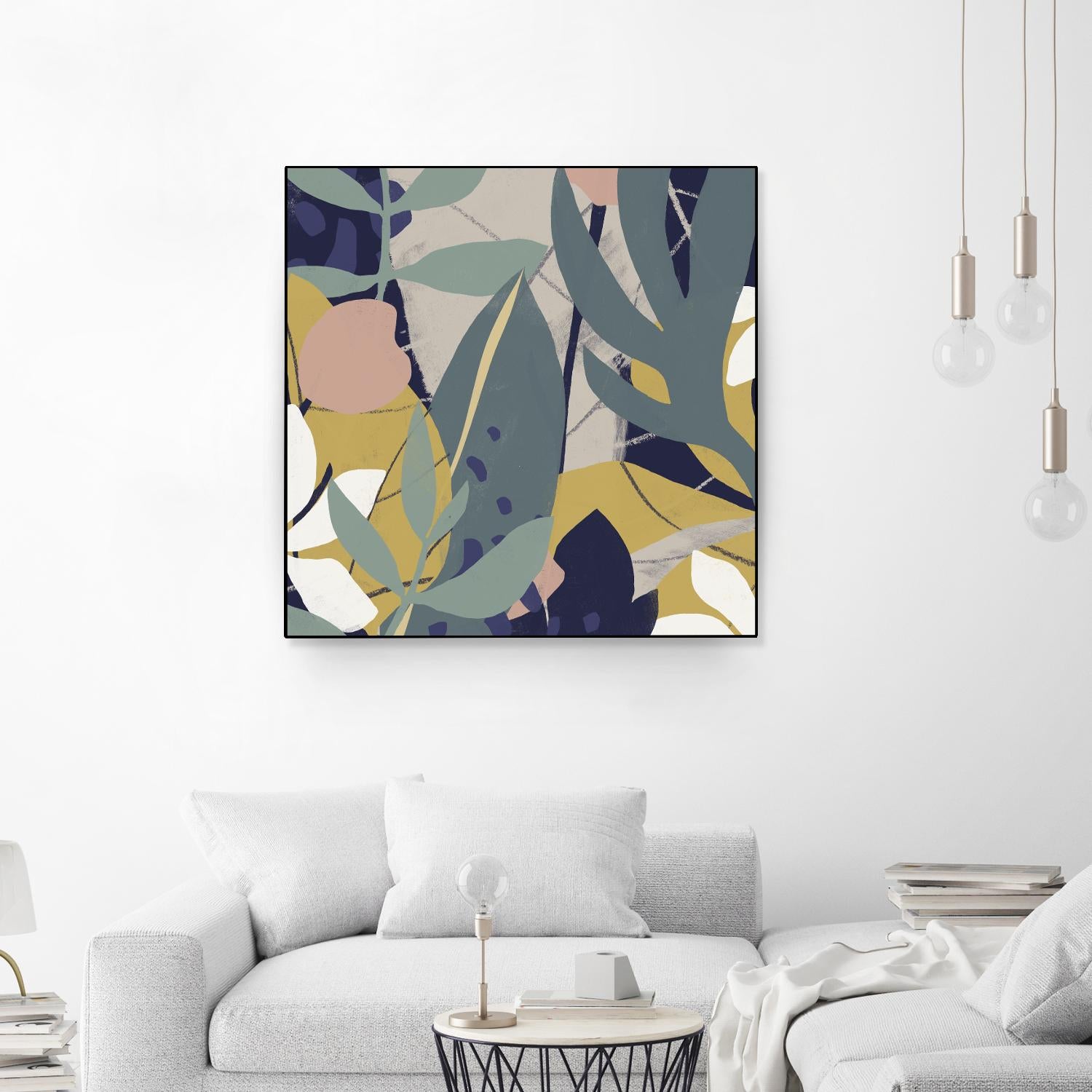 Tropical Attraction II by June Vess on GIANT ART - green coastal & tropical abstract