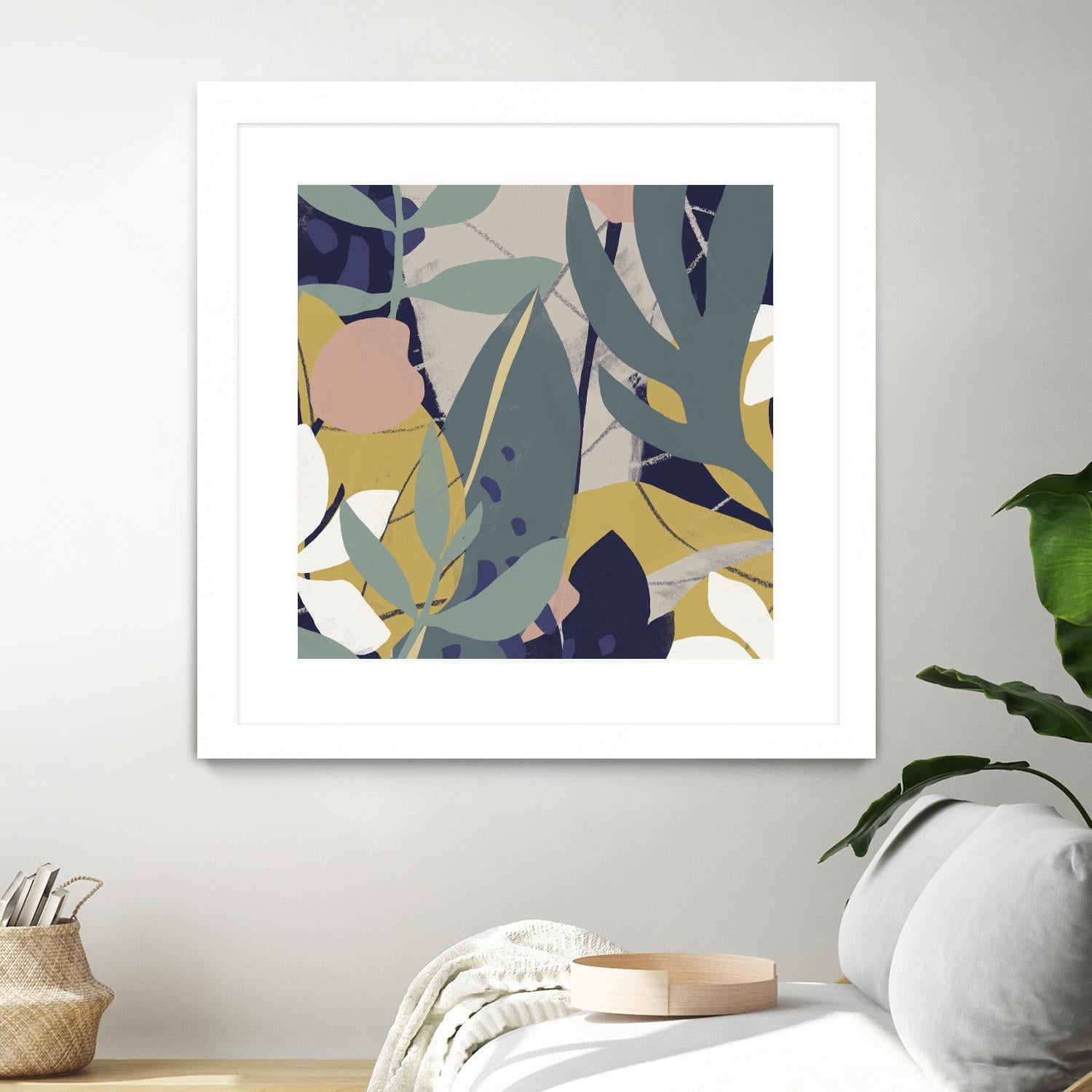 Tropical Attraction II by June Vess on GIANT ART - green coastal & tropical abstract