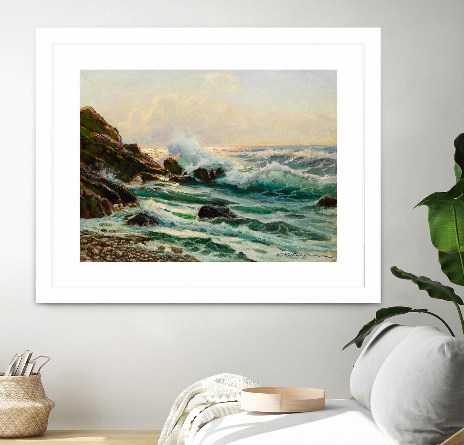 Main Seascape I by Constantin Alexandrovitch Westchiloff on GIANT ART - green coastal & tropical sea