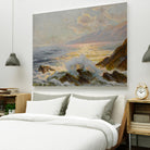 Main Seascape II by Constantin Alexandrovitch Westchiloff on GIANT ART - pink coastal & tropical abstract