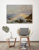 Main Seascape II by Constantin Alexandrovitch Westchiloff on GIANT ART - pink coastal & tropical abstract