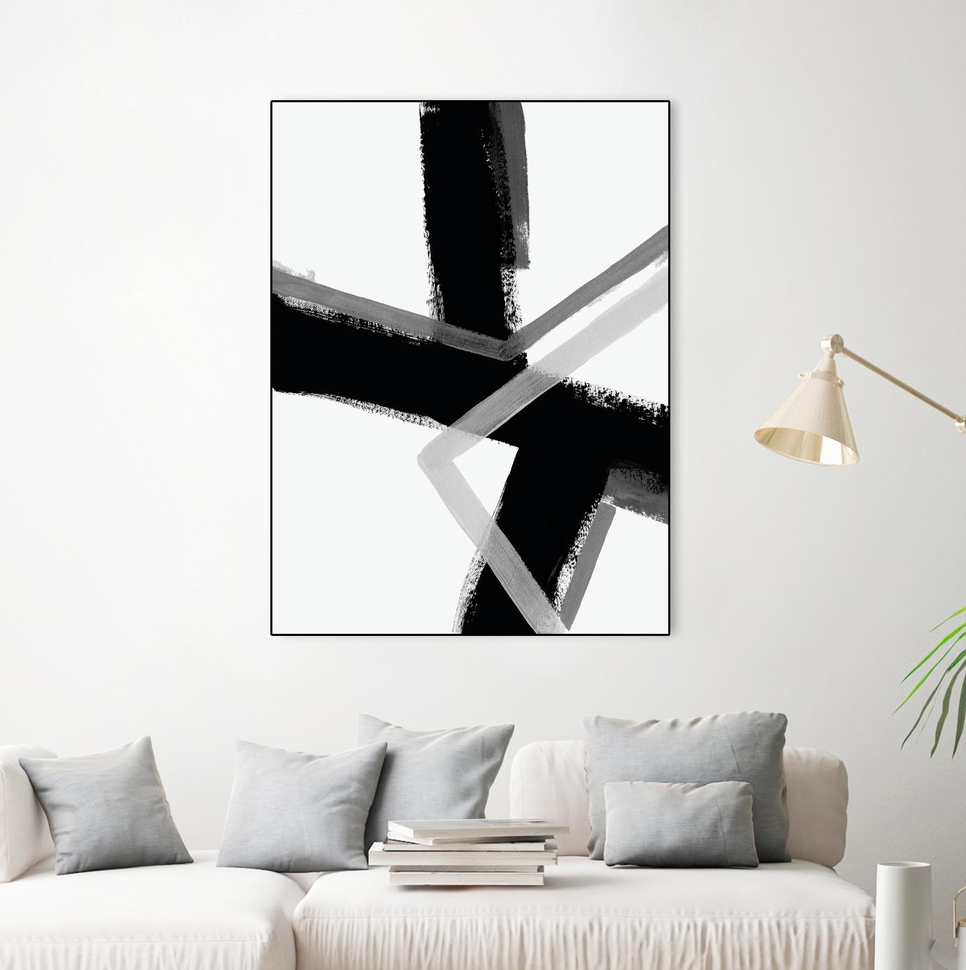 Angular Pulse IV by June Vess on GIANT ART - white abstract abstract