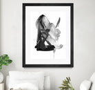 Black & Grey Collide II by Melissa Wang on GIANT ART - grey  abstract abstract