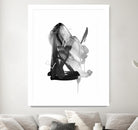 Black & Grey Collide II by Melissa Wang on GIANT ART - grey  abstract abstract