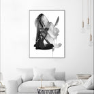 Black & Grey Collide II by Melissa Wang on GIANT ART - grey  abstract abstract