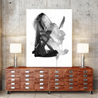 Black & Grey Collide II by Melissa Wang on GIANT ART - grey  abstract abstract