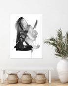 Black & Grey Collide II by Melissa Wang on GIANT ART - grey  abstract abstract