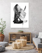 Black & Grey Collide II by Melissa Wang on GIANT ART - grey  abstract abstract