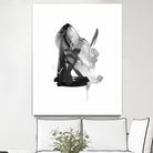 Black & Grey Collide II by Melissa Wang on GIANT ART - grey  abstract abstract