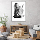 Black & Grey Collide II by Melissa Wang on GIANT ART - grey  abstract abstract