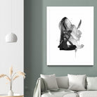 Black & Grey Collide II by Melissa Wang on GIANT ART - grey  abstract abstract