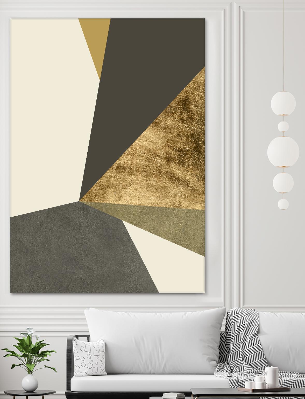 Clovis II by Jacob Green on GIANT ART - gold abstract abstract