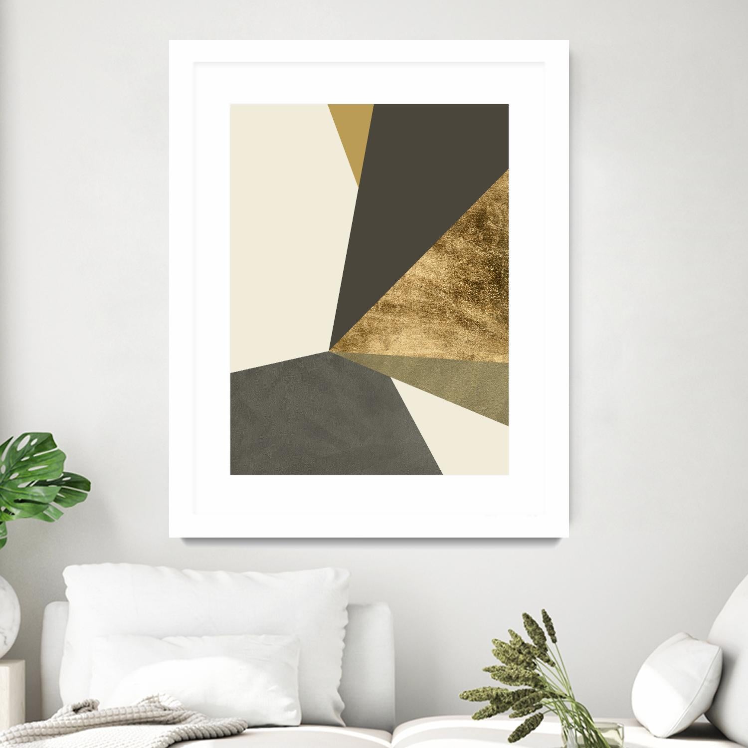 Clovis II by Jacob Green on GIANT ART - gold abstract abstract