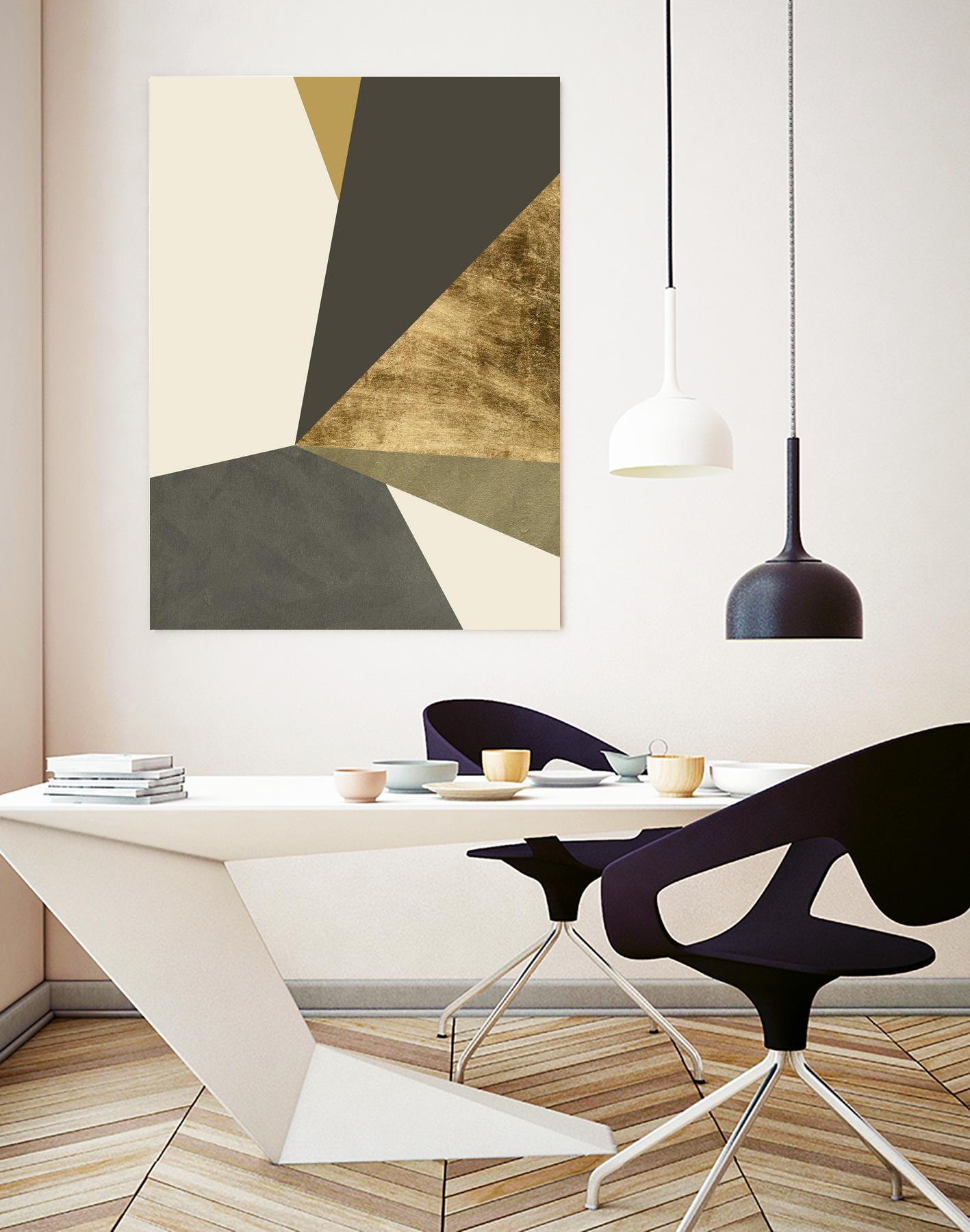 Clovis II by Jacob Green on GIANT ART - gold abstract abstract