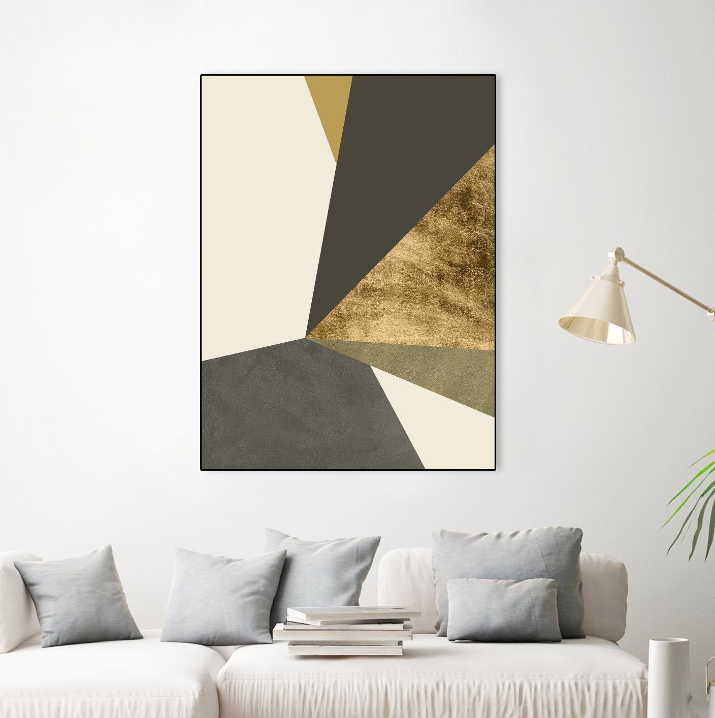 Clovis II by Jacob Green on GIANT ART - gold abstract abstract