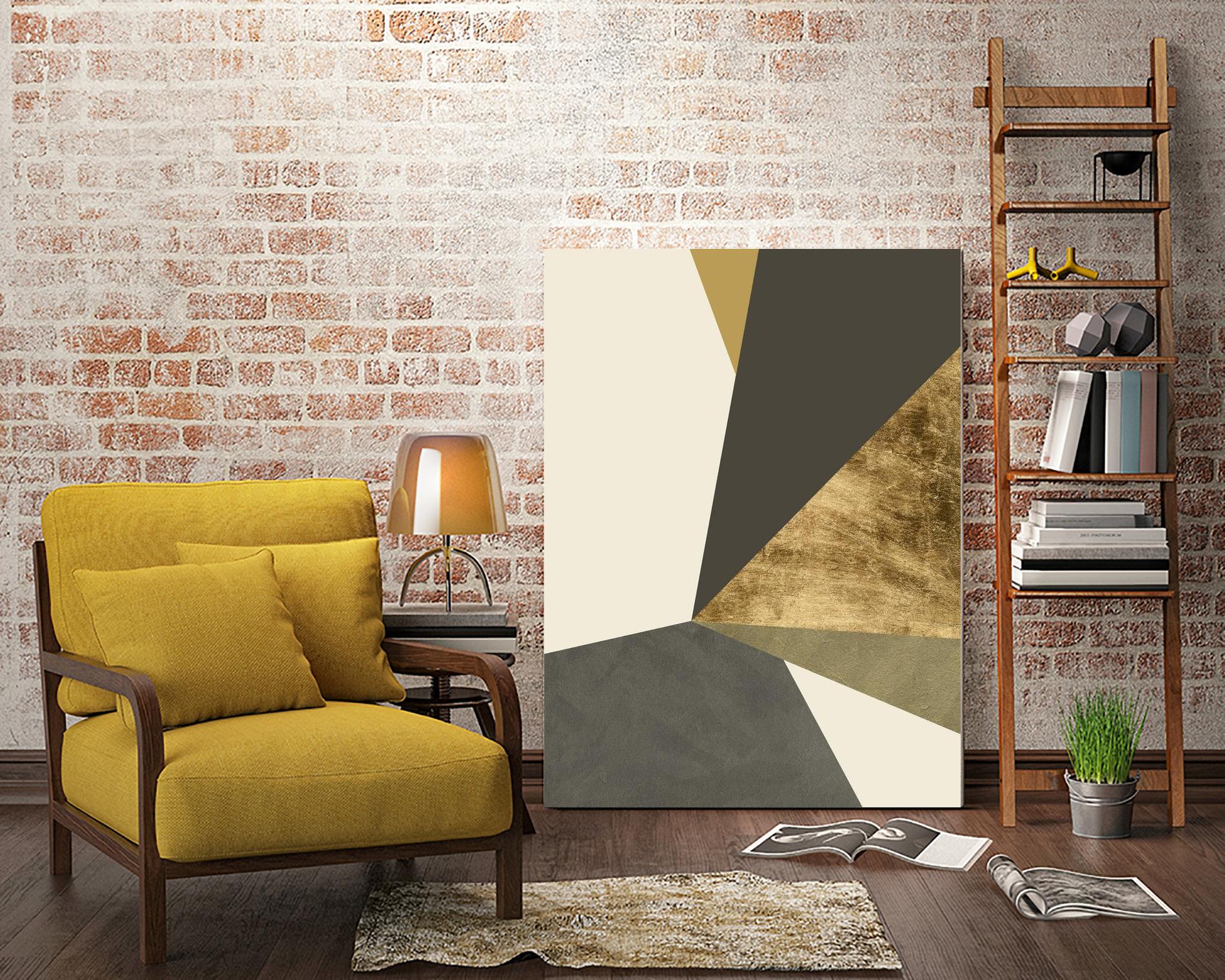 Clovis II by Jacob Green on GIANT ART - gold abstract abstract