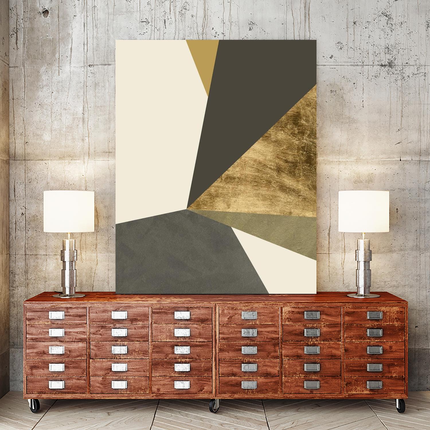 Clovis II by Jacob Green on GIANT ART - gold abstract abstract