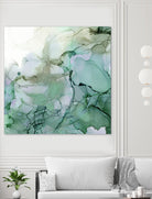 Emerald Cavern I by Jennifer Goldberger on GIANT ART - green abstract abstract