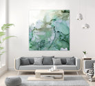 Emerald Cavern I by Jennifer Goldberger on GIANT ART - green abstract abstract