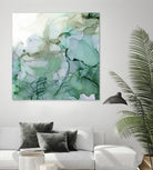 Emerald Cavern I by Jennifer Goldberger on GIANT ART - green abstract abstract