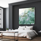 Emerald Cavern I by Jennifer Goldberger on GIANT ART - green abstract abstract