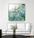 Emerald Cavern I by Jennifer Goldberger on GIANT ART - green abstract abstract