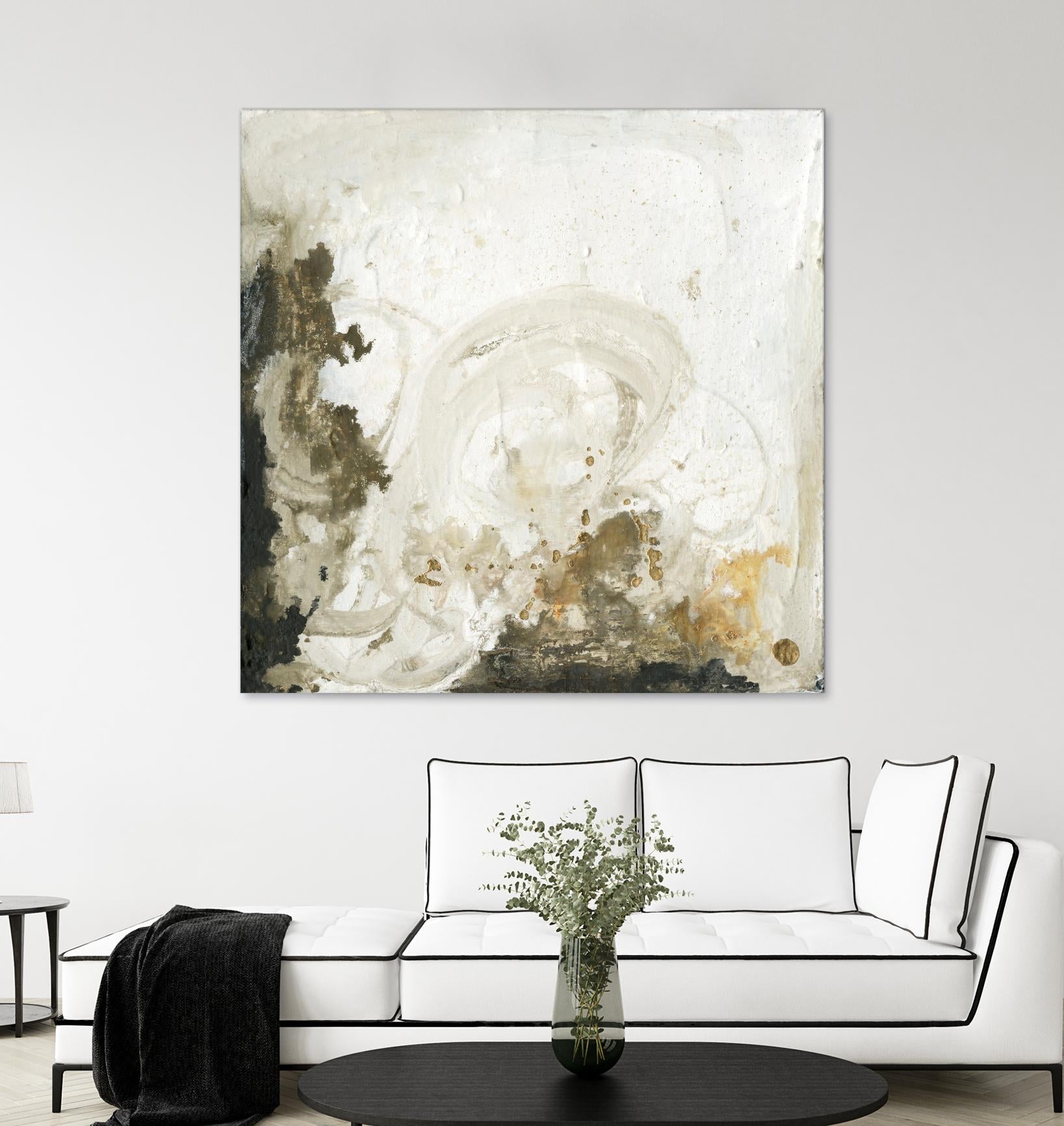 Friendship II by Joyce Combs on GIANT ART - beige abstract abstract