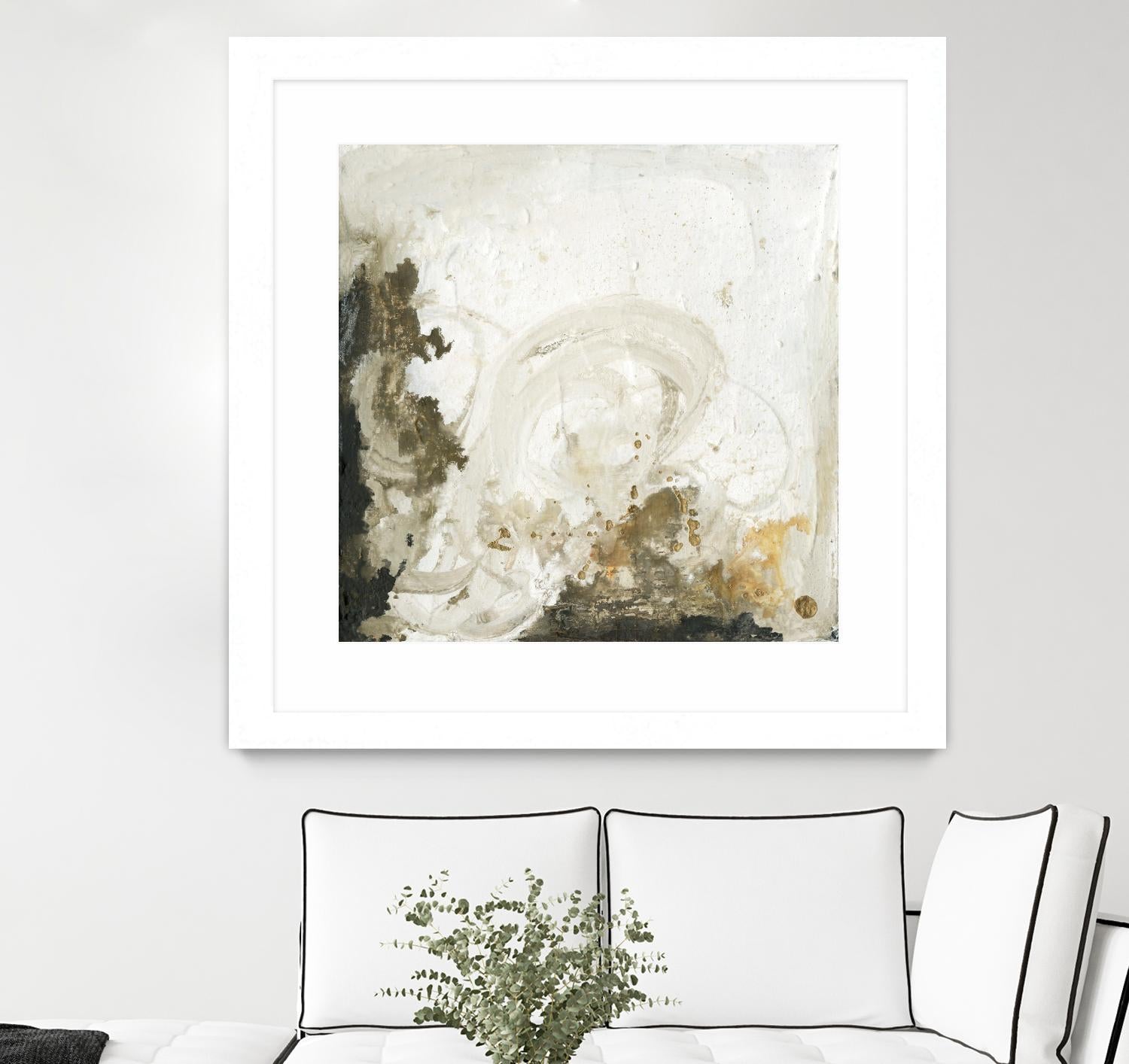 Friendship II by Joyce Combs on GIANT ART - beige abstract abstract