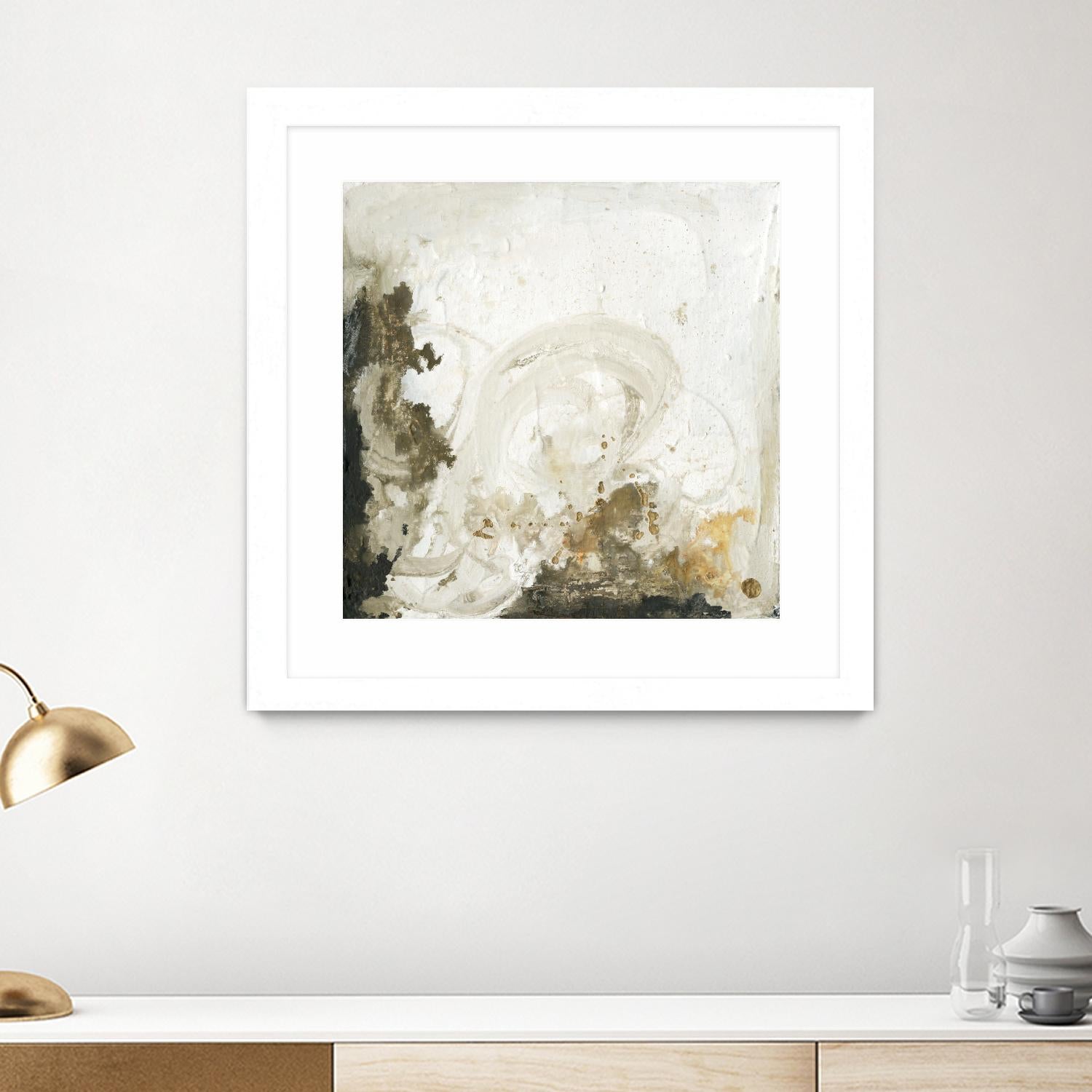 Friendship II by Joyce Combs on GIANT ART - beige abstract abstract