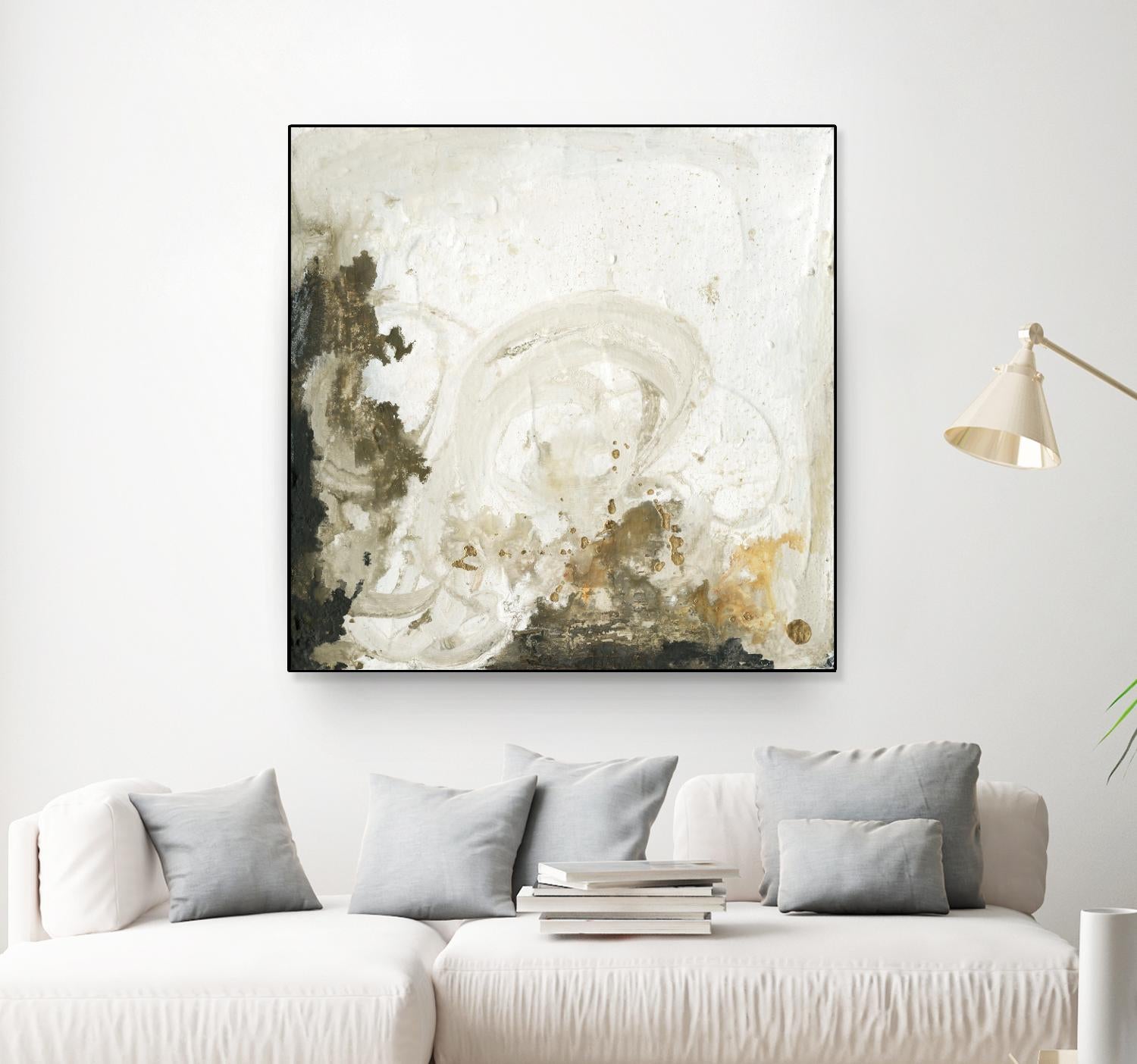 Friendship II by Joyce Combs on GIANT ART - beige abstract abstract