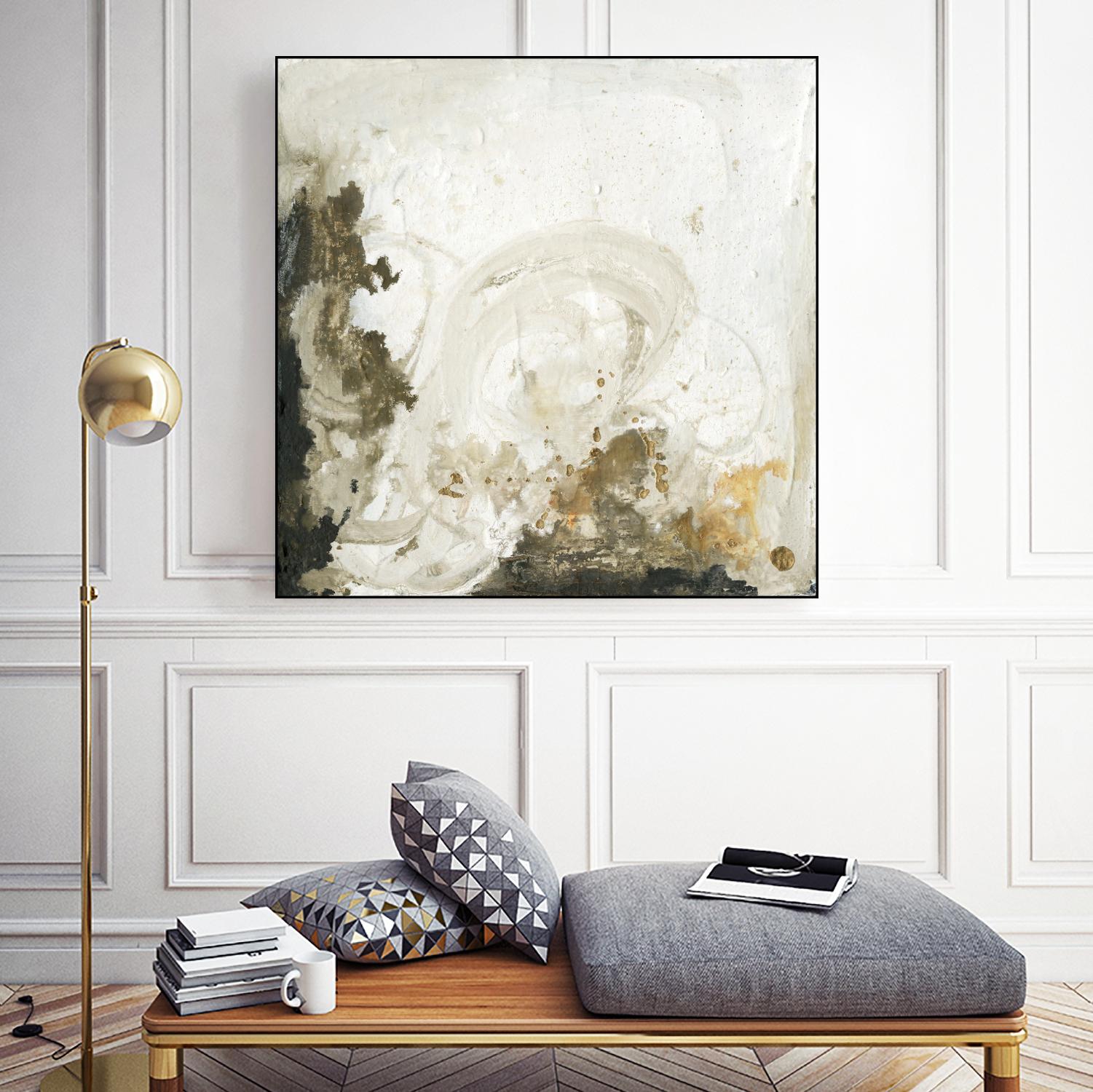 Friendship II by Joyce Combs on GIANT ART - beige abstract abstract