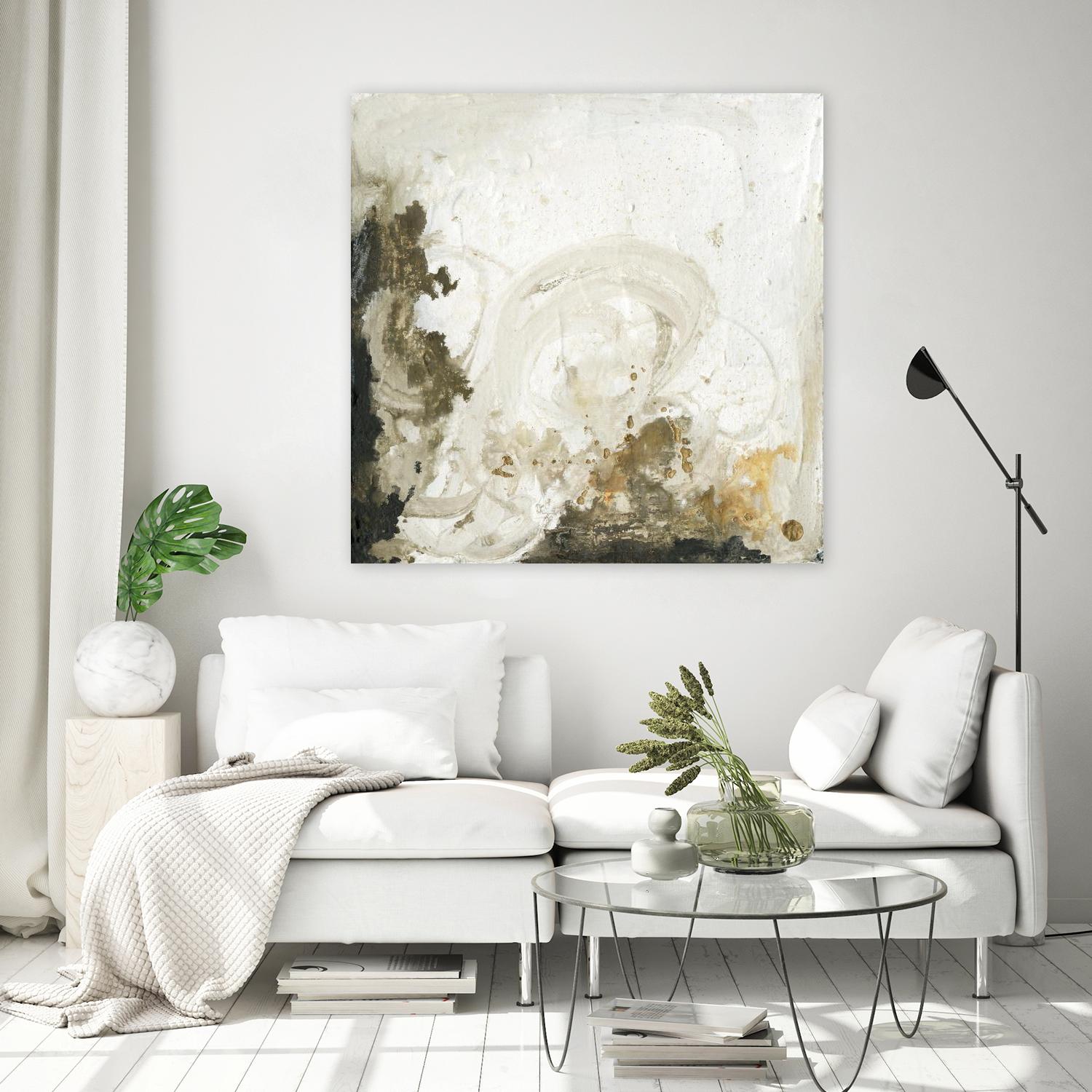 Friendship II by Joyce Combs on GIANT ART - beige abstract abstract