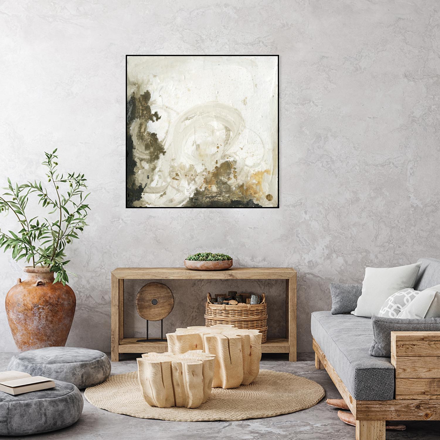 Friendship II by Joyce Combs on GIANT ART - beige abstract abstract