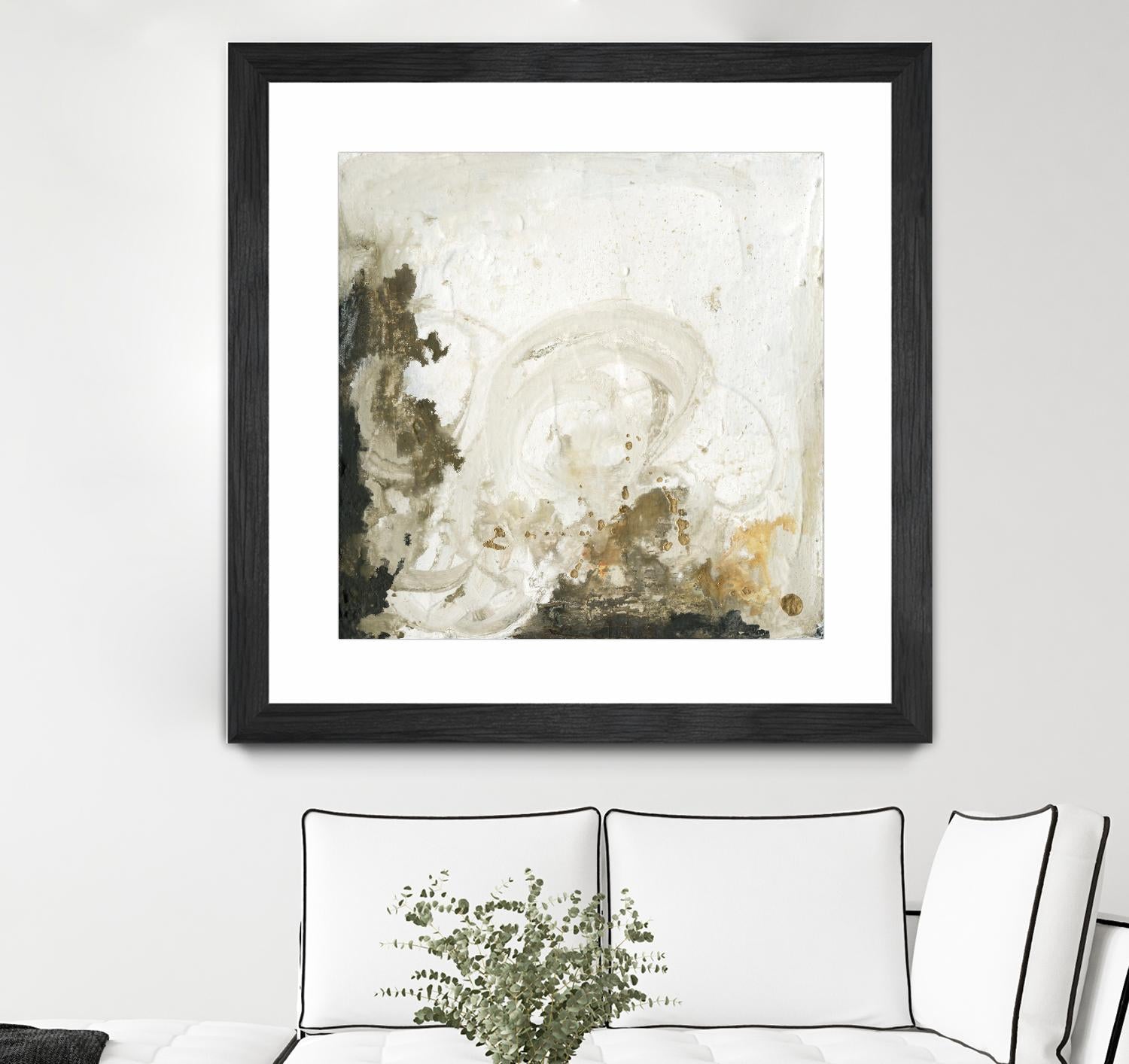 Friendship II by Joyce Combs on GIANT ART - beige abstract abstract