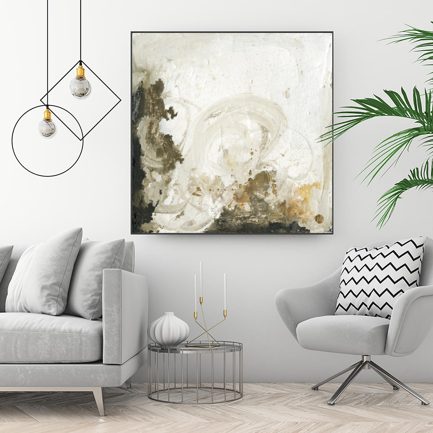 Friendship II by Joyce Combs on GIANT ART - beige abstract abstract