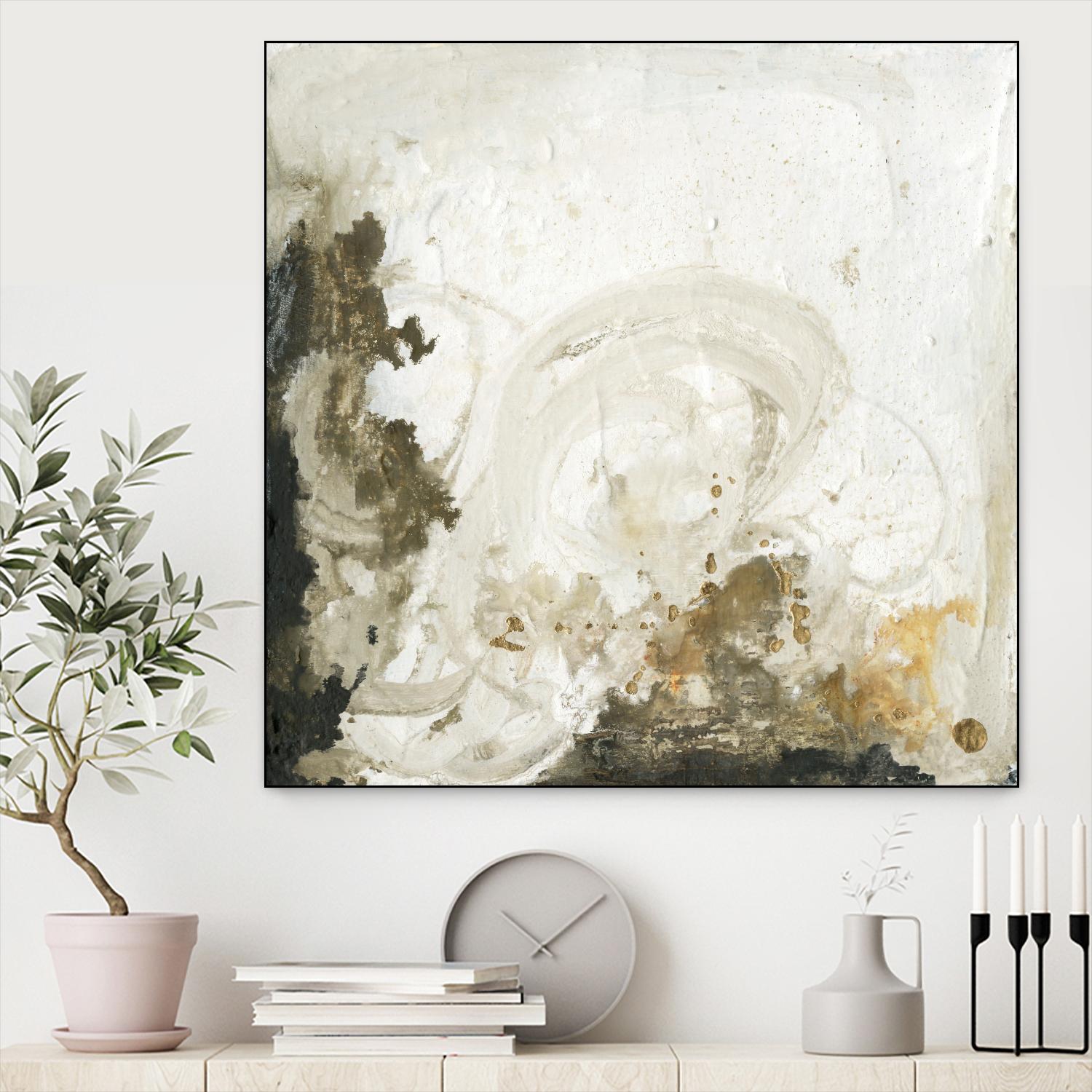 Friendship II by Joyce Combs on GIANT ART - beige abstract abstract