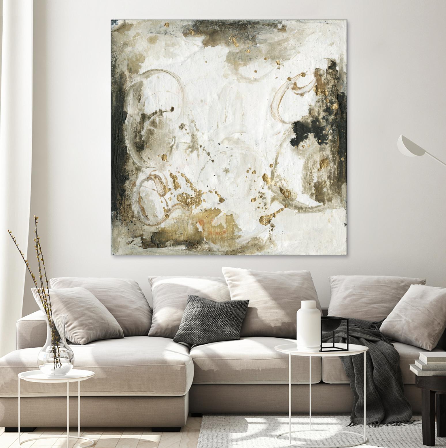 Friendship III by Joyce Combs on GIANT ART - gold abstract abstract