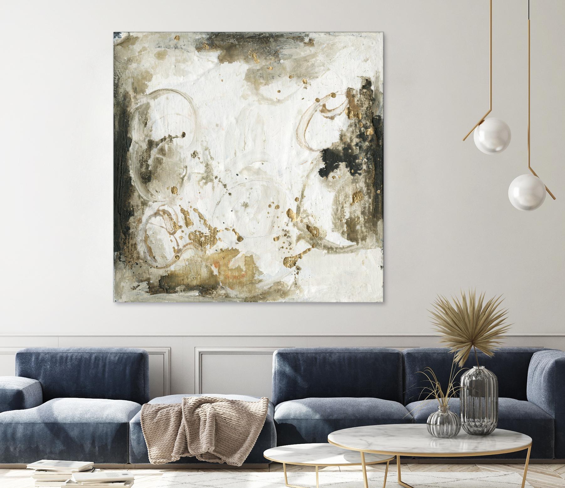 Friendship III by Joyce Combs on GIANT ART - gold abstract abstract