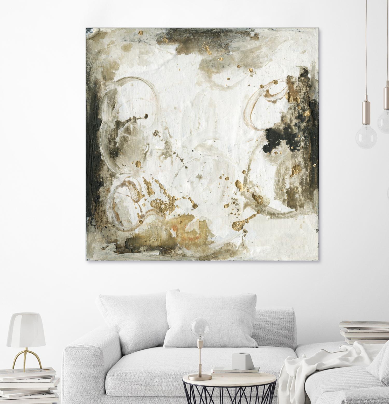 Friendship III by Joyce Combs on GIANT ART - gold abstract abstract