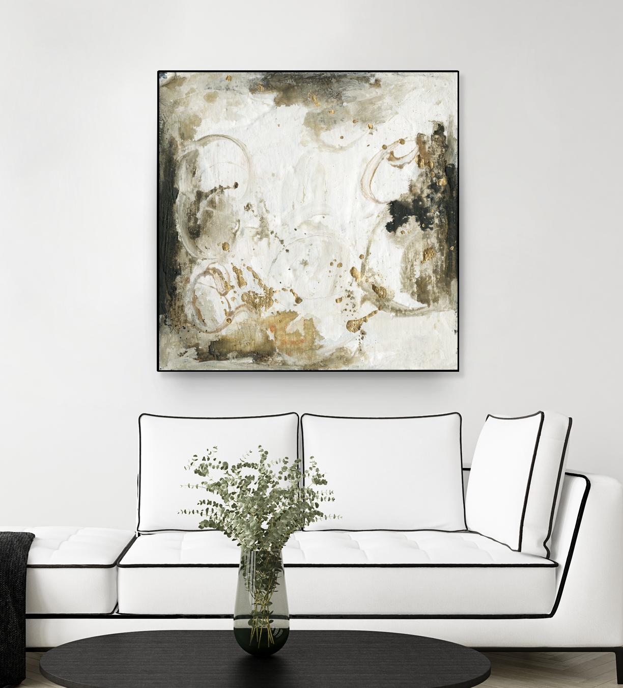 Friendship III by Joyce Combs on GIANT ART - gold abstract abstract