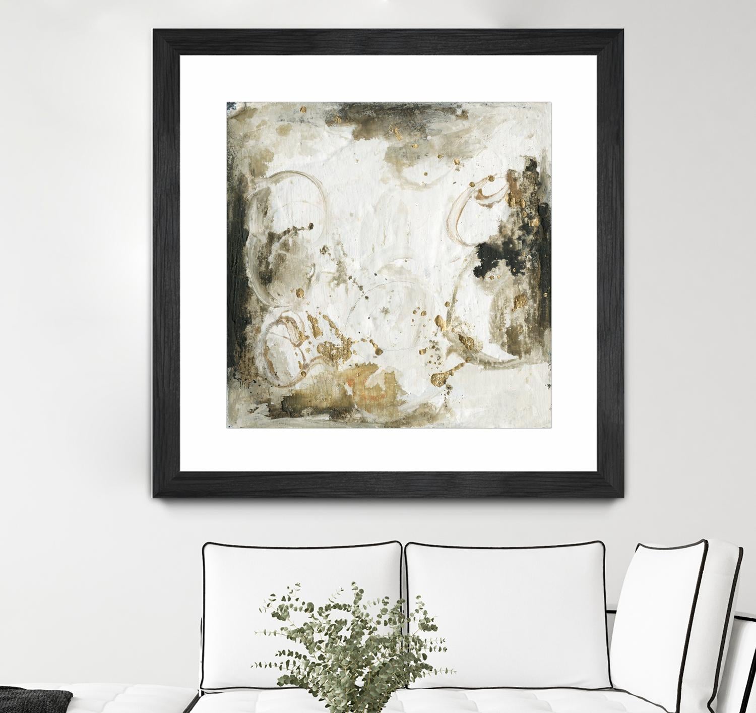 Friendship III by Joyce Combs on GIANT ART - gold abstract abstract