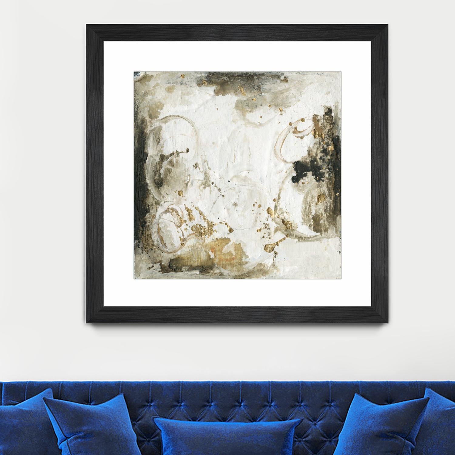 Friendship III by Joyce Combs on GIANT ART - gold abstract abstract