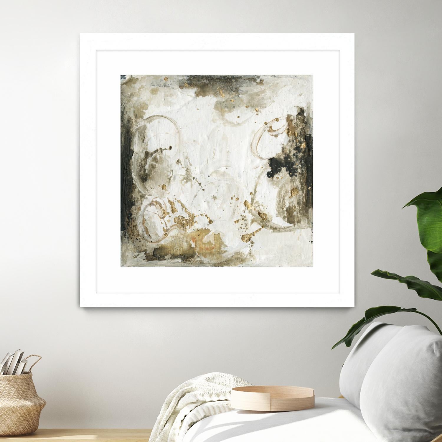 Friendship III by Joyce Combs on GIANT ART - gold abstract abstract