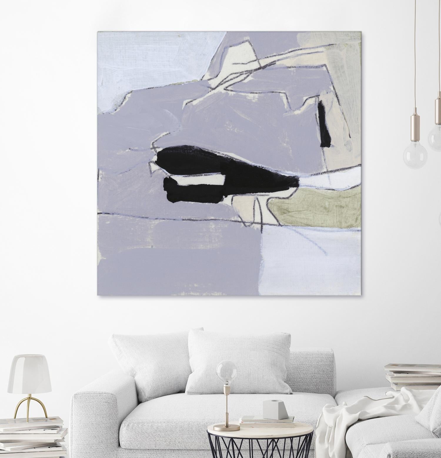 Grey Landscape I by Bellissimo Art on GIANT ART - beige abstract abstract