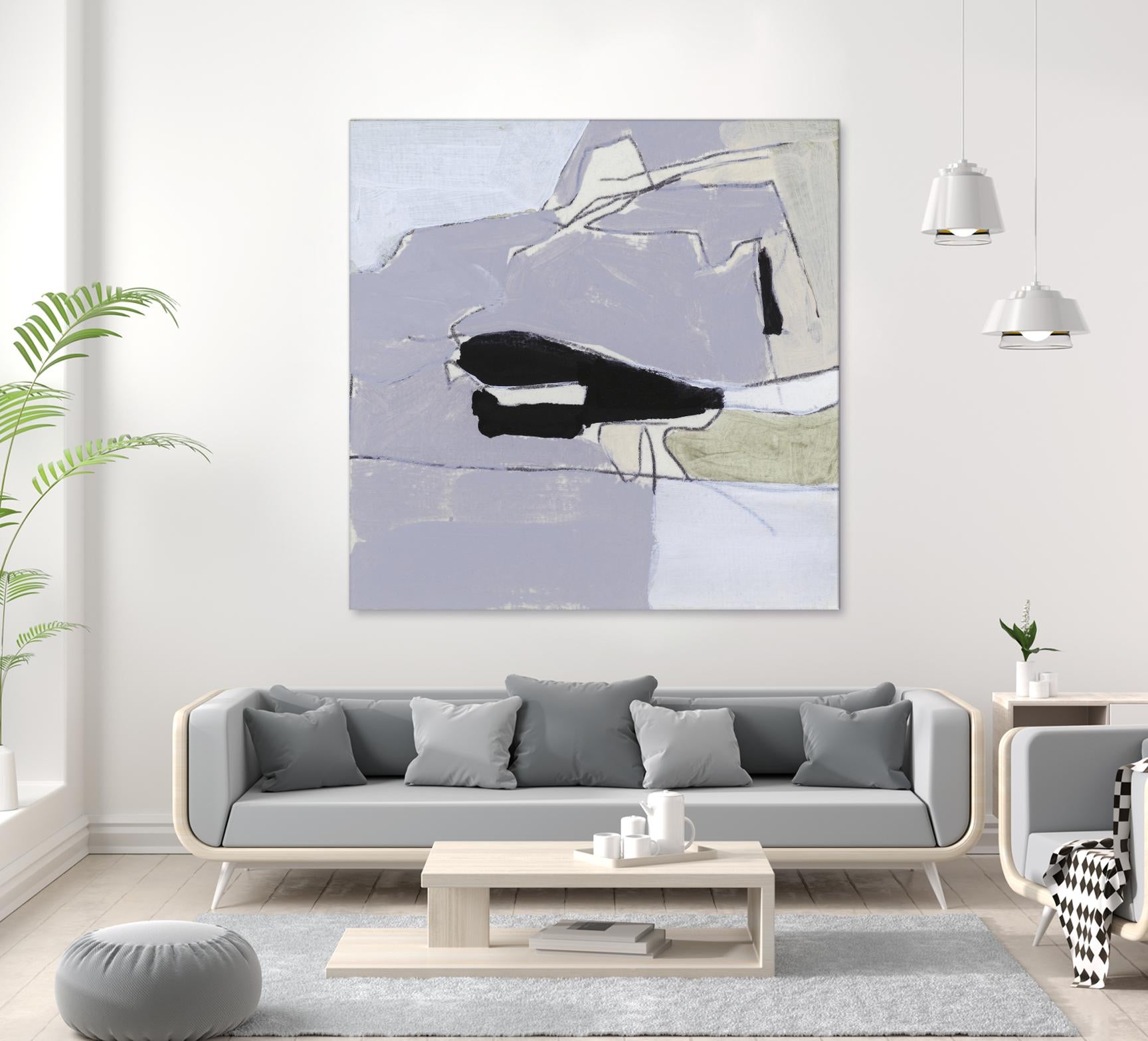 Grey Landscape I by Bellissimo Art on GIANT ART - beige abstract abstract