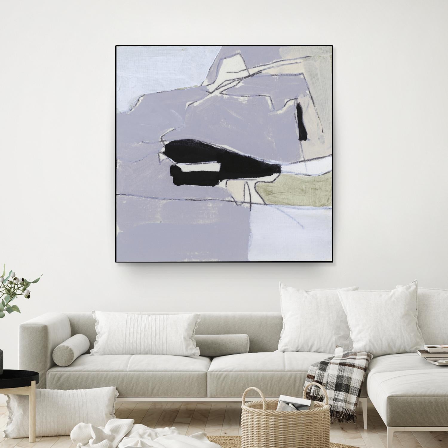 Grey Landscape I by Bellissimo Art on GIANT ART - beige abstract abstract
