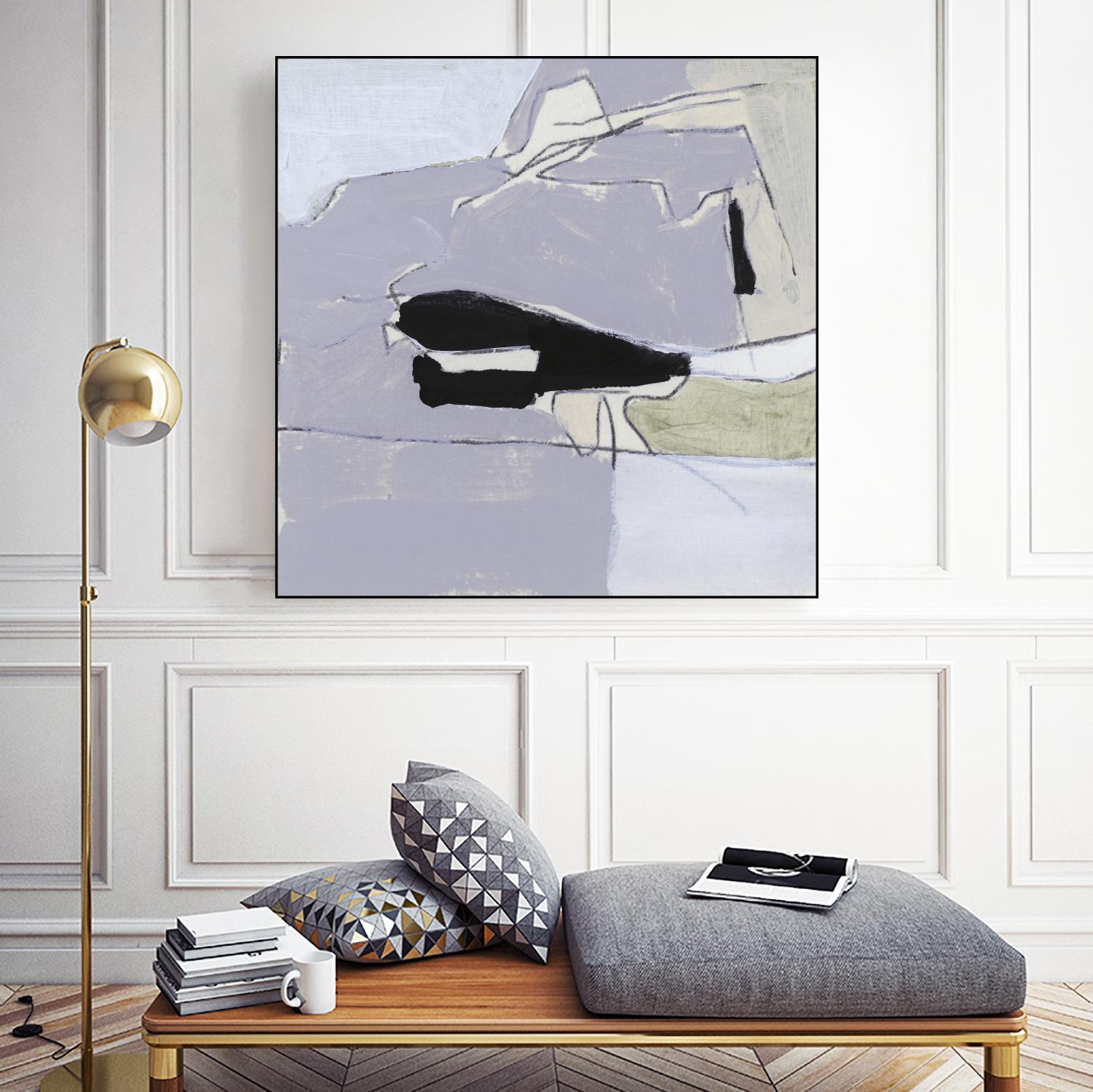 Grey Landscape I by Bellissimo Art on GIANT ART - beige abstract abstract