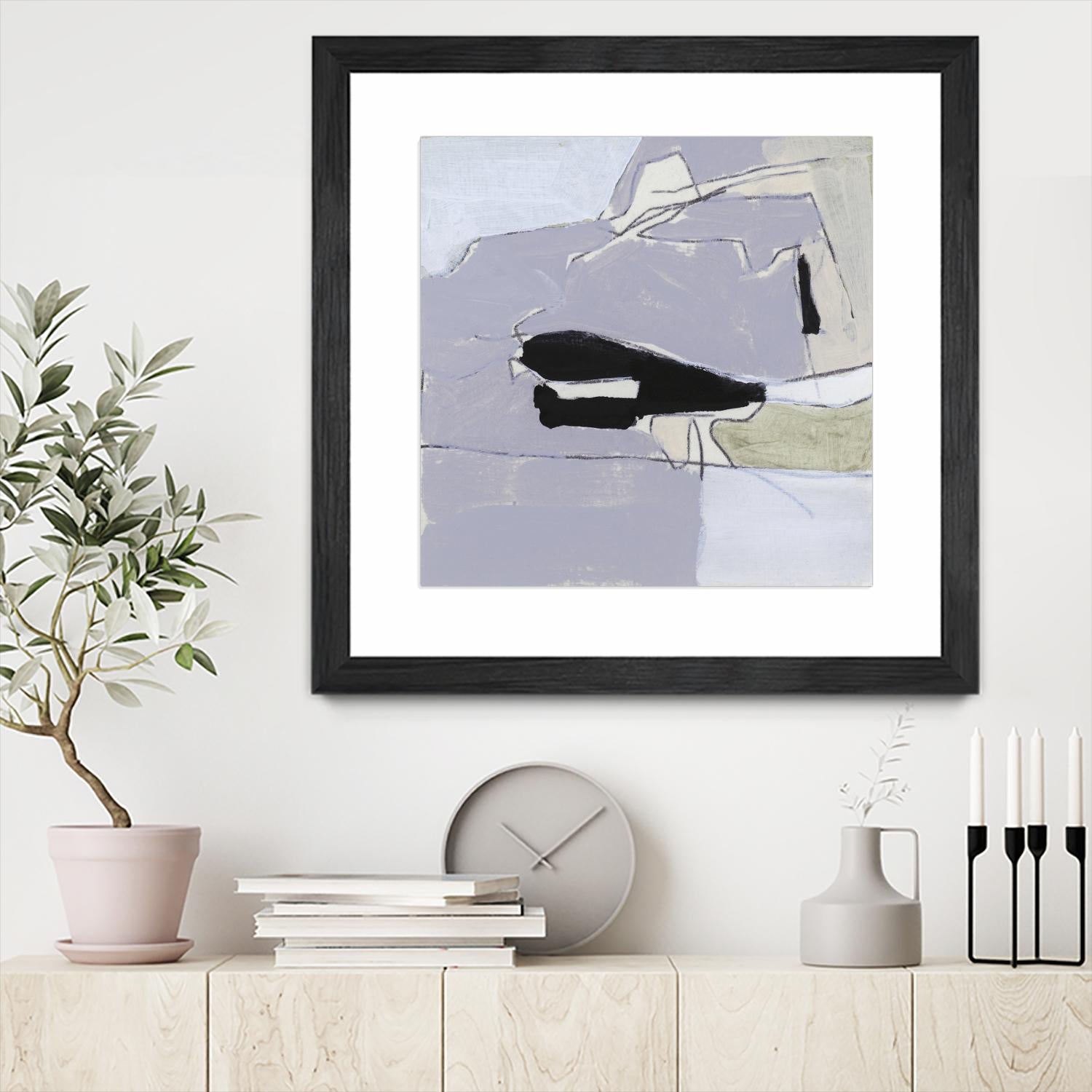 Grey Landscape I by Bellissimo Art on GIANT ART - beige abstract abstract